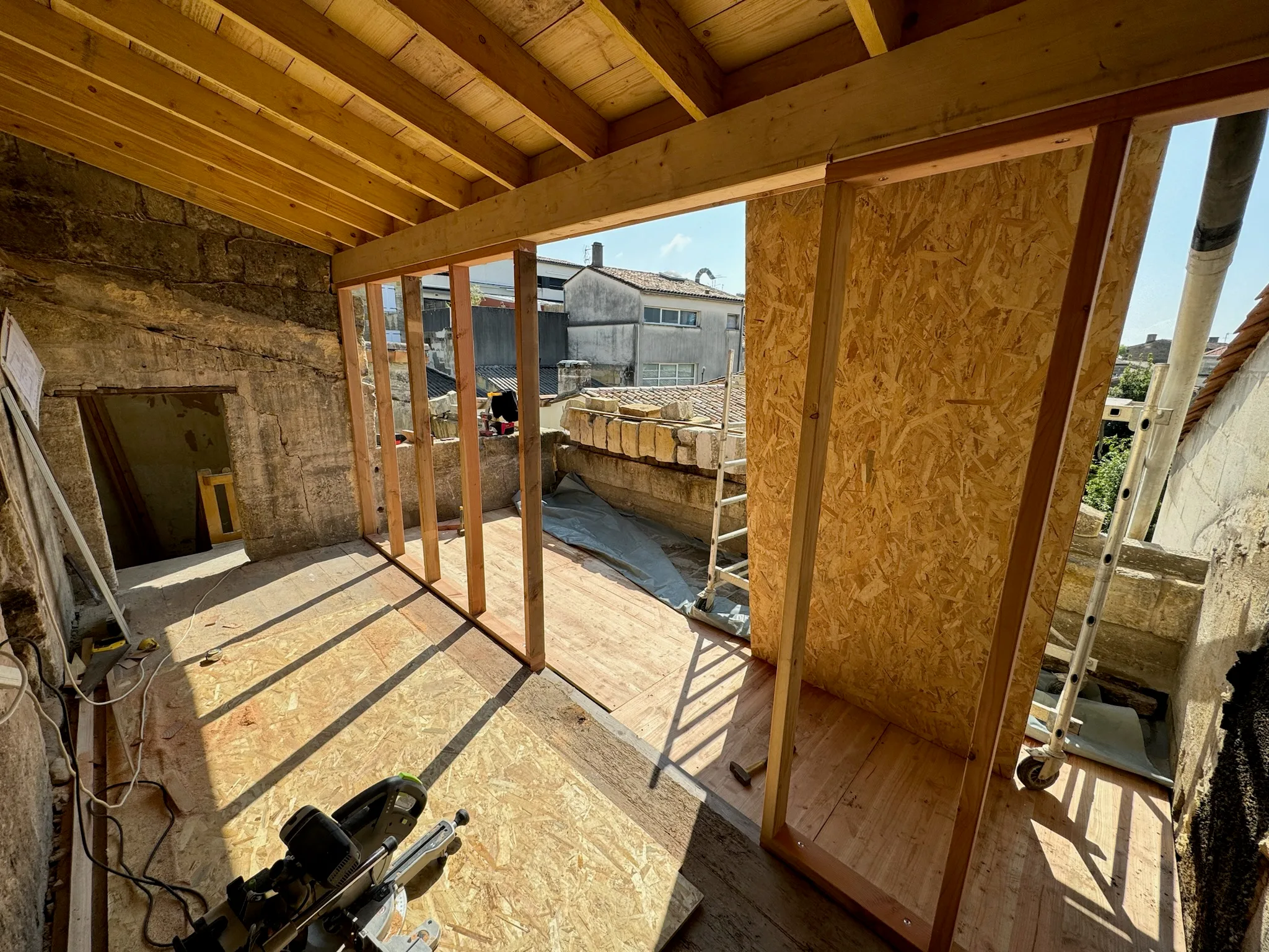 Réalisation d une façade en ossature bois